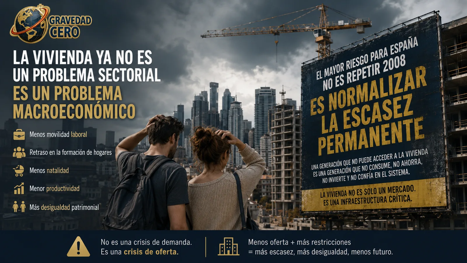 La vivienda pasa de problema sectorial a riesgo macroeconómico