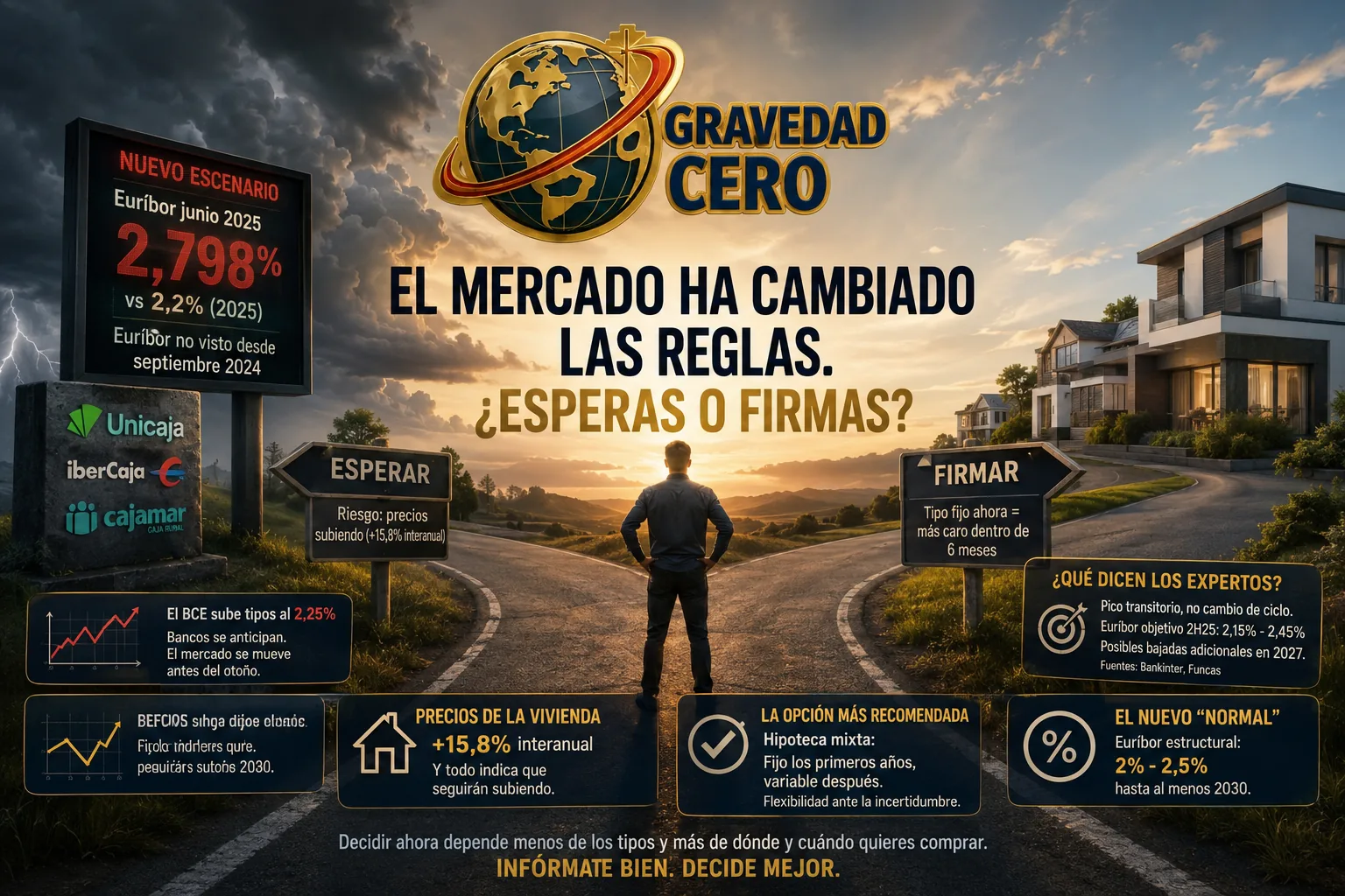Hipotecas: esperar o firmar ante el nuevo escenario del Euríbor