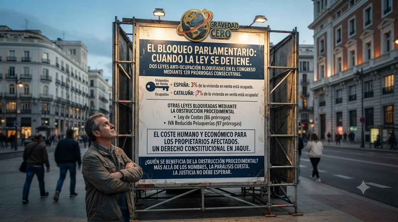 El bloqueo parlamentario de las leyes antiocupación