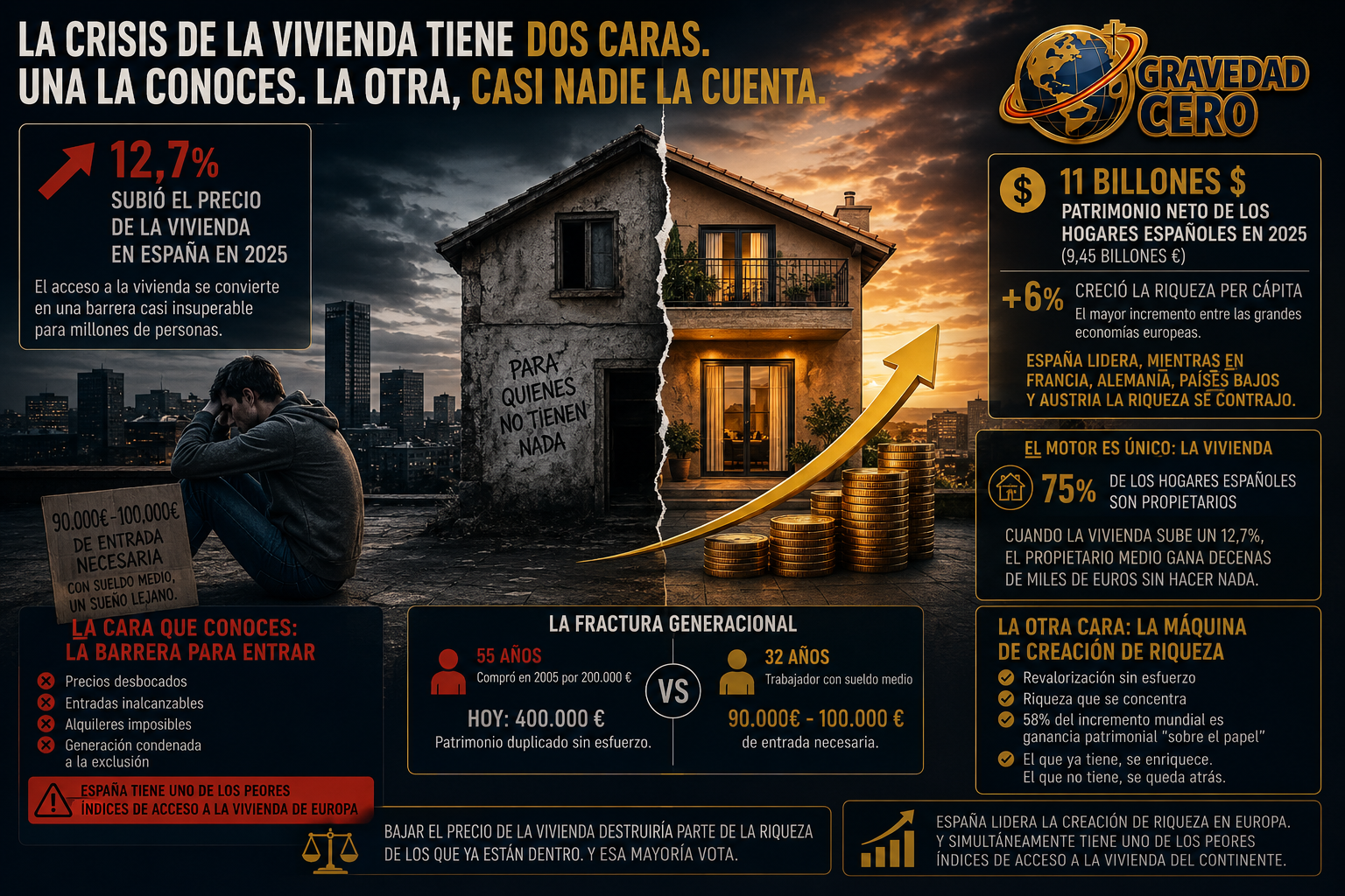 La crisis de la vivienda tiene dos caras. Una la conoces. La otra, casi nadie la cuenta