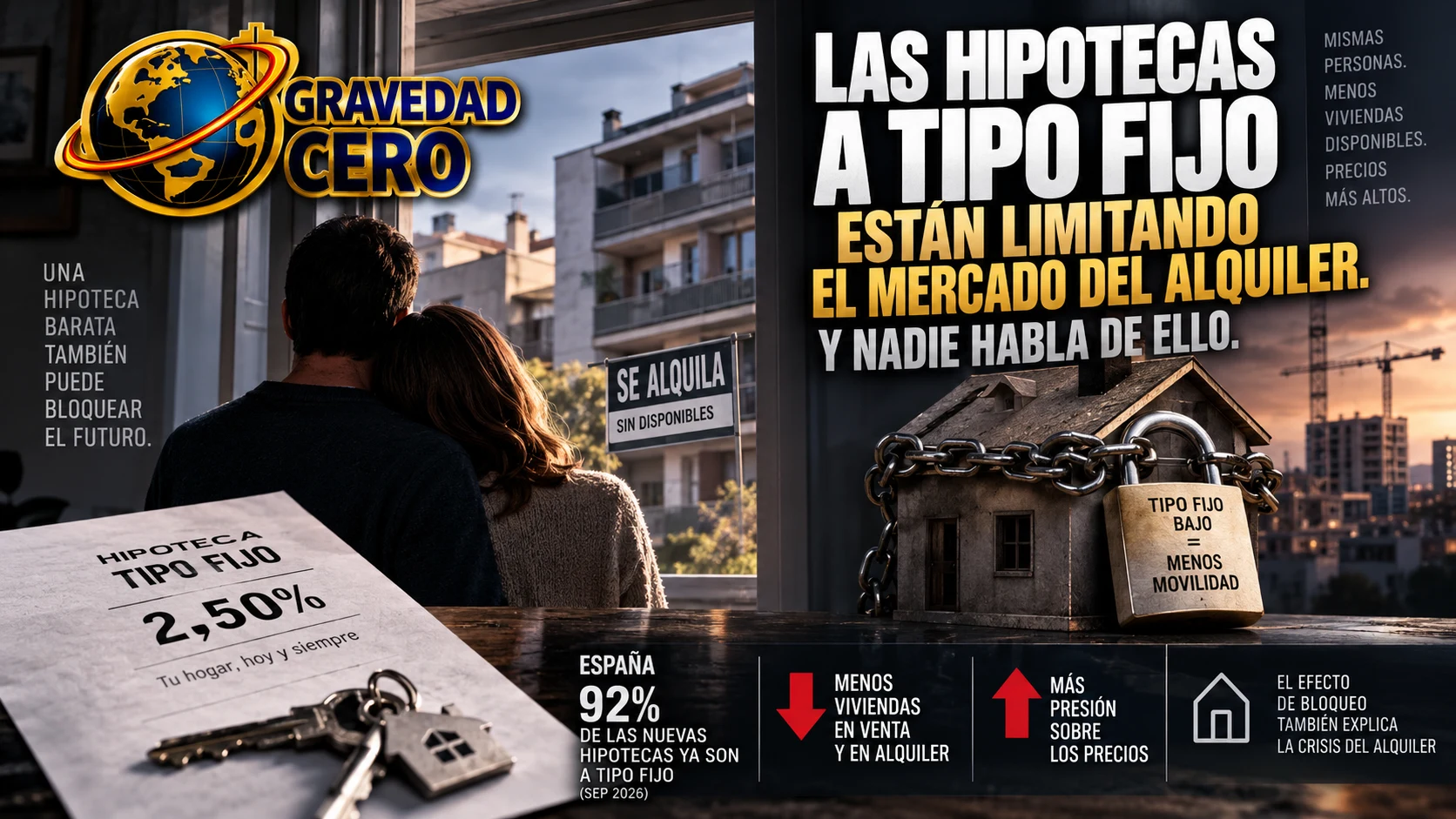 Las hipotecas a tipo fijo están limitando el mercado del alquiler. Y nadie habla de ello