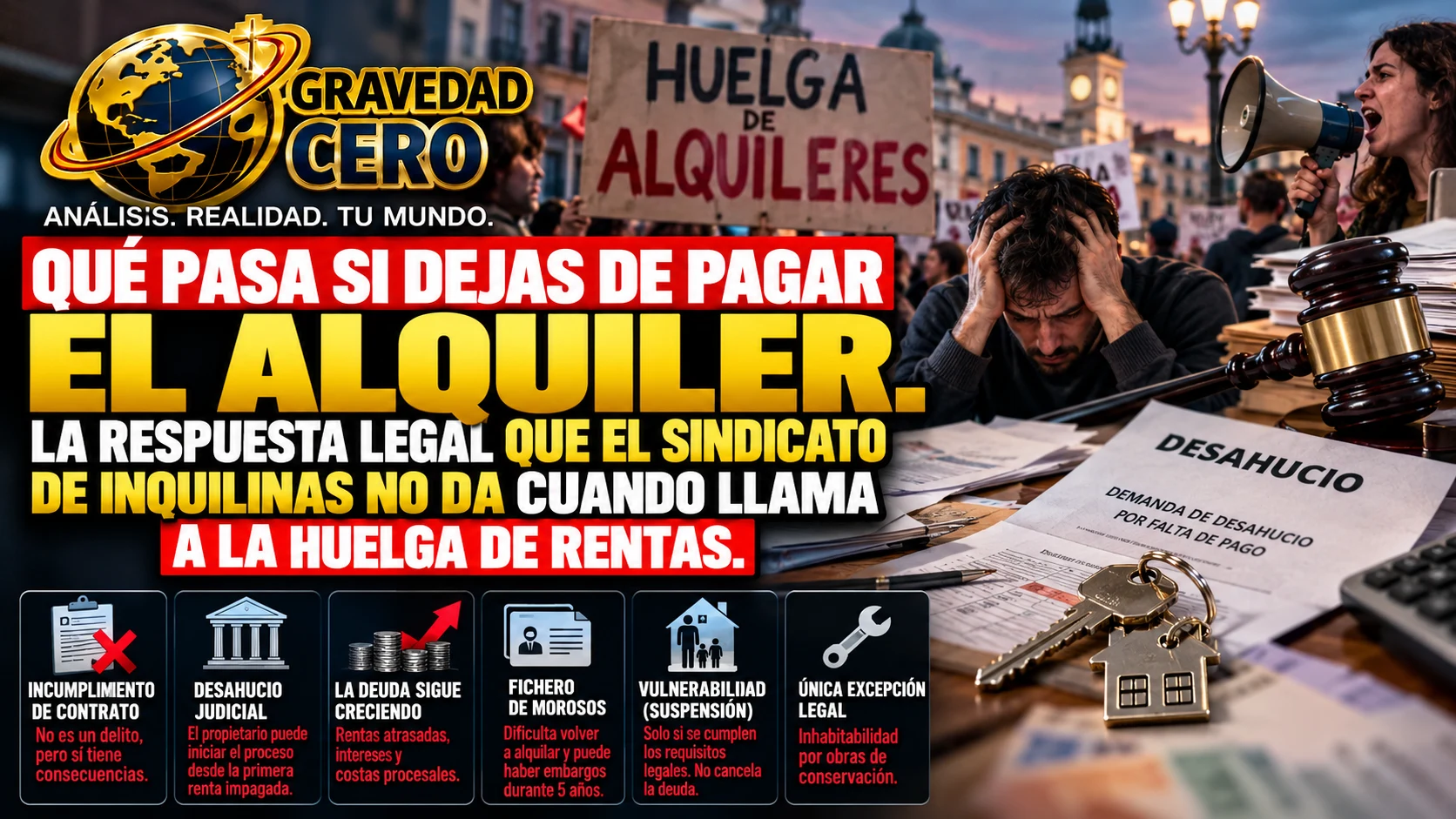Qué pasa si dejas de pagar el alquiler. La respuesta legal que el Sindicato de Inquilinas no da cuando llama a la huelga de rentas