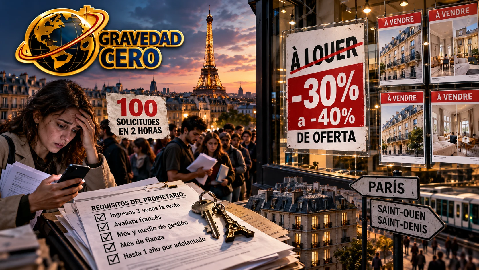 París ha perdido entre un 30% y un 40% de su oferta de alquiler
