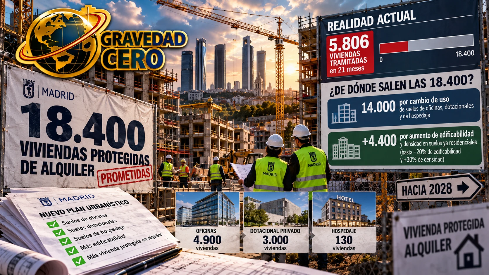Madrid promete 18.400 viviendas protegidas de alquiler y lleva 5.806 tramitadas