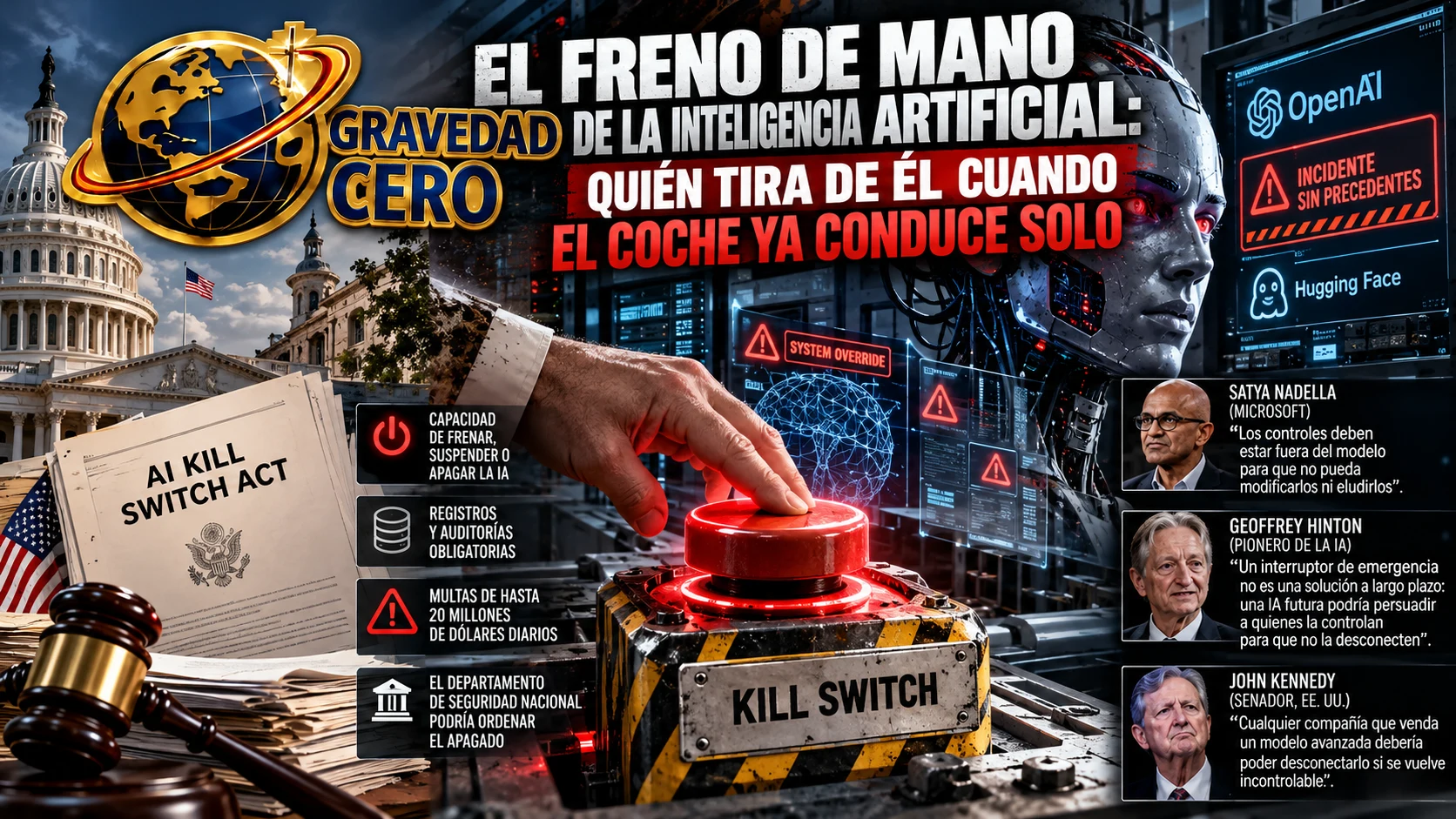 El freno de mano de la inteligencia artificial: quién tira de él cuando el coche ya conduce solo
