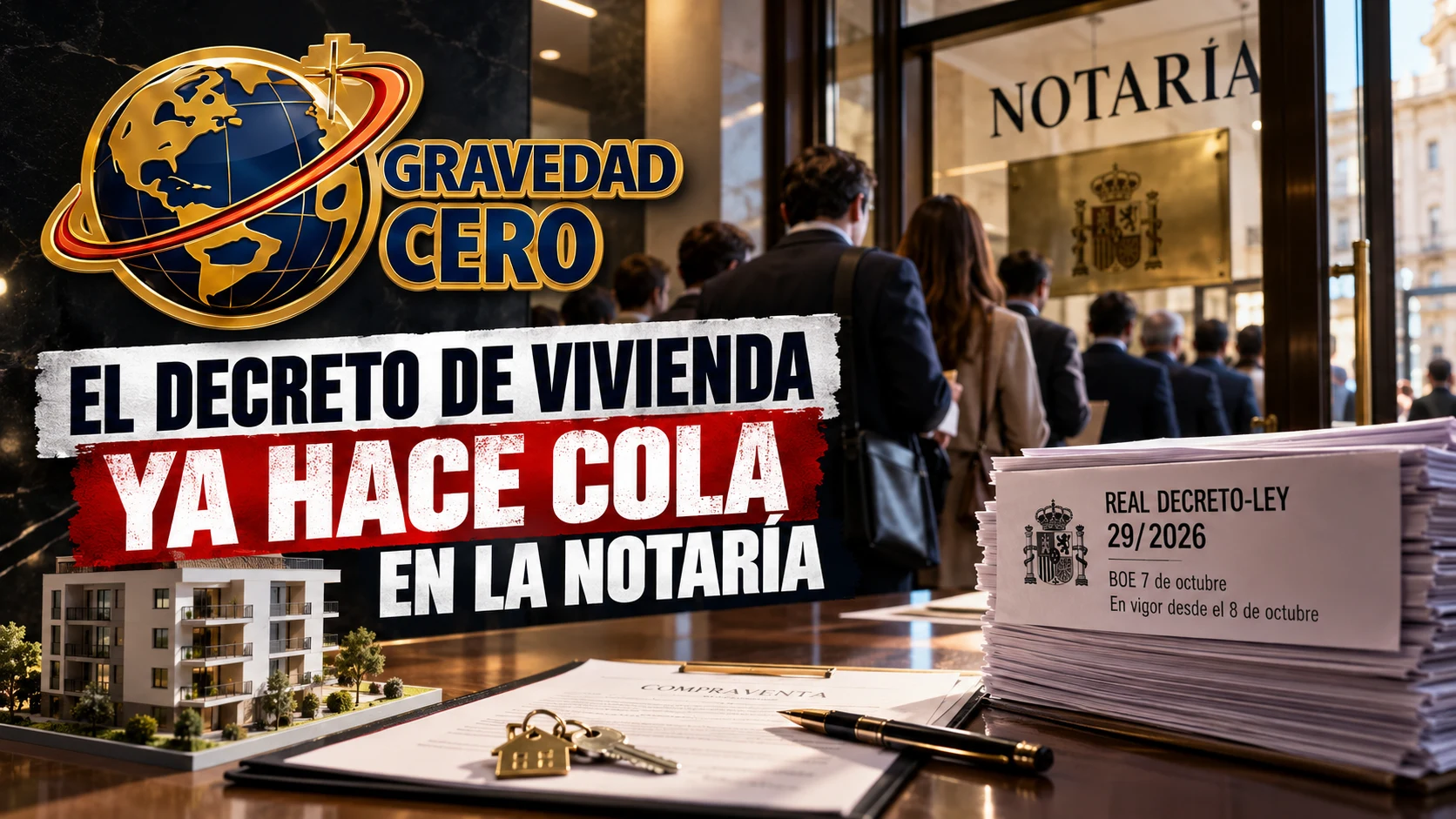 El decreto de vivienda ya hace cola en la notaría