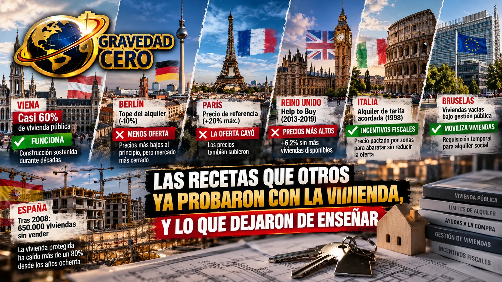Las recetas que otros ya probaron con la vivienda, y lo que dejaron de enseñar