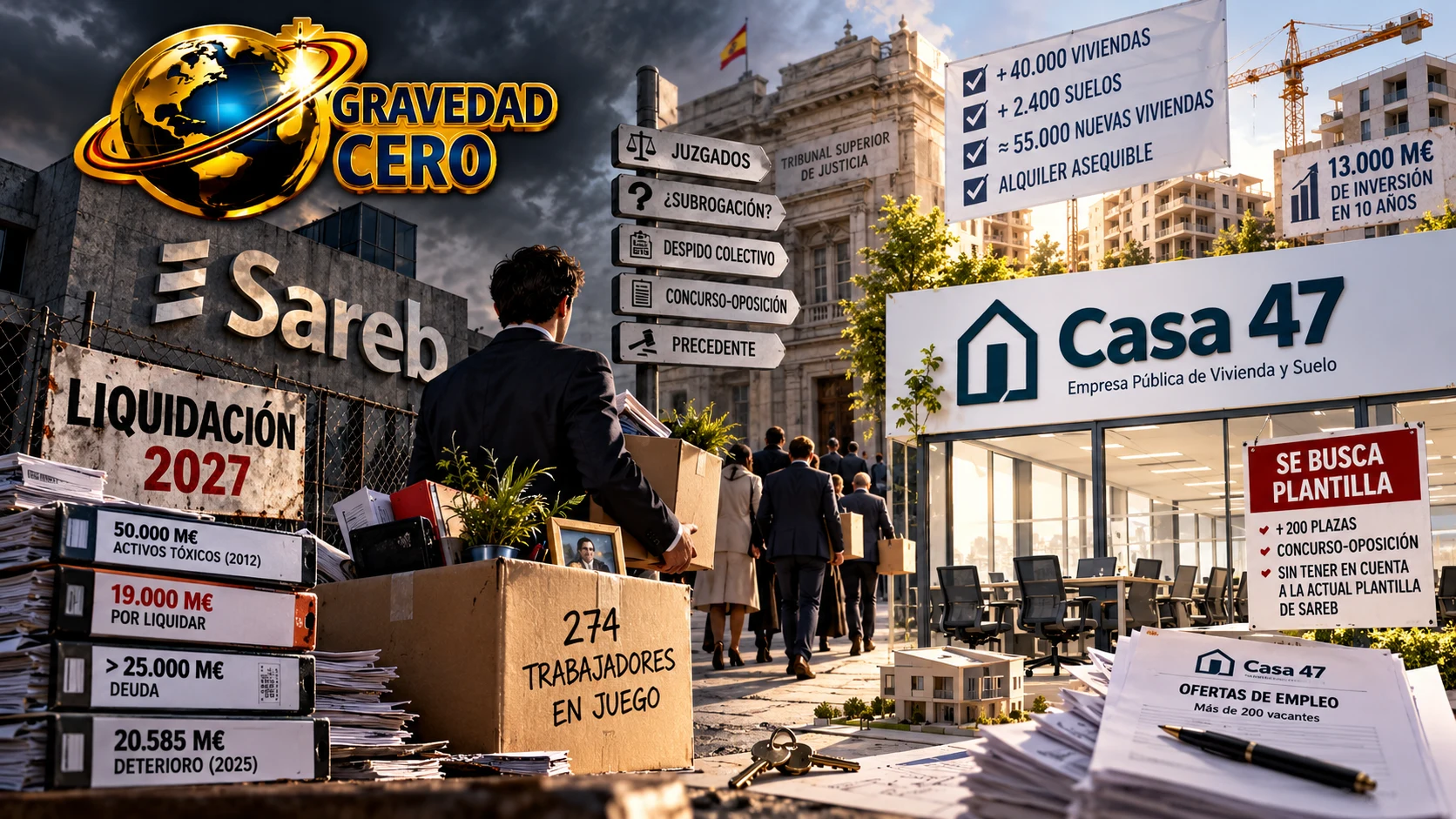 Un banco malo que se apaga y una empresa pública que se enciende sin la plantilla