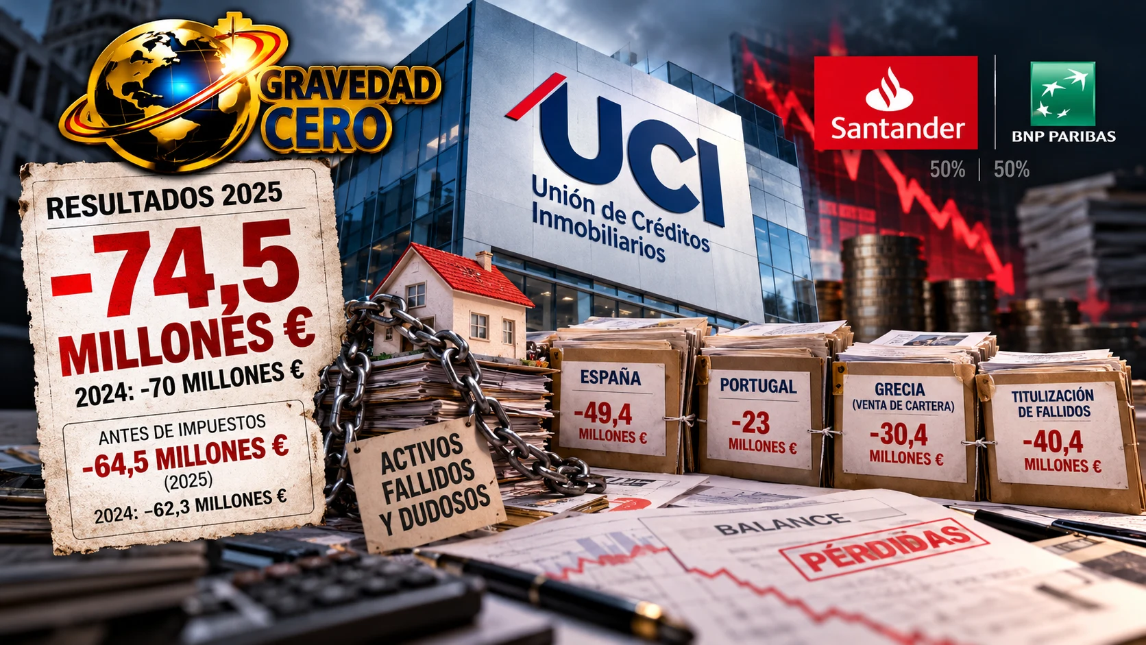 El banco malo que nadie llama así: UCI limpia su balance a golpe de pérdidas