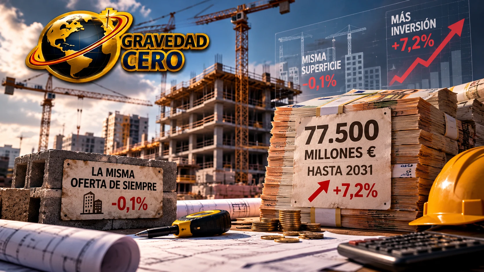 Más dinero para construir el mismo ladrillo