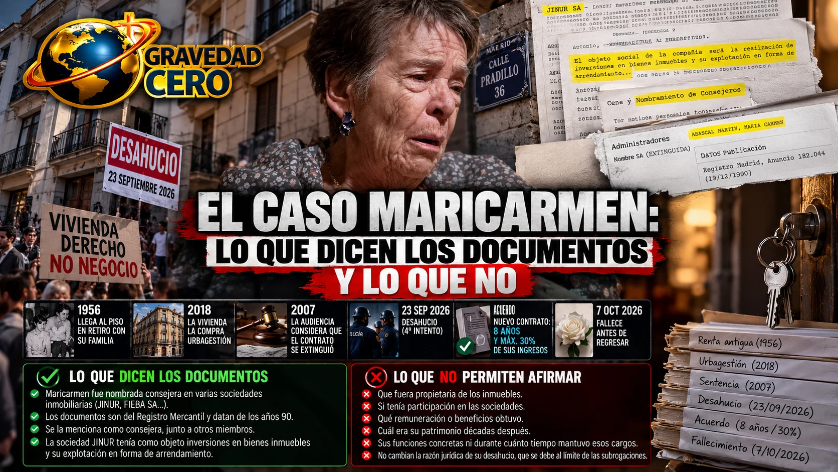 El caso Maricarmen: lo que dicen los documentos y lo que no